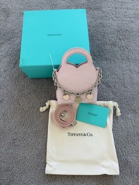 NEW TIFFANY & CO. “Please Return To Tiffany & Co." Pink Heart MINI Crossbody Bag